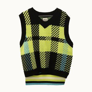 Heich Blade Plaid Knit Vest